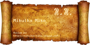 Mikulka Mike névjegykártya